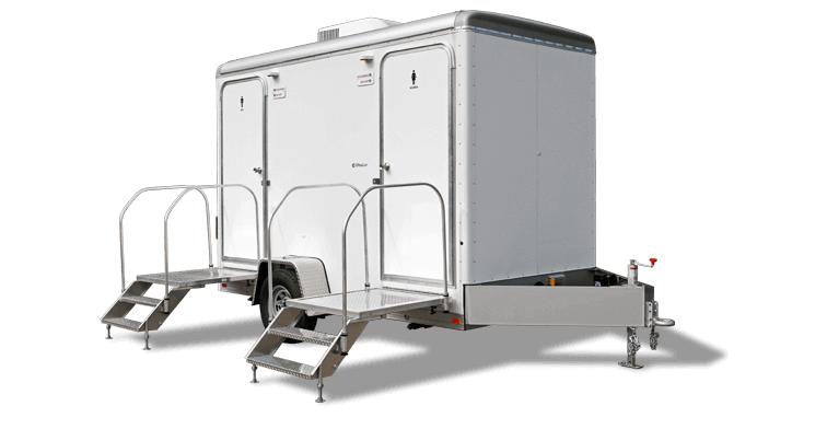 Luxury restroom trailer